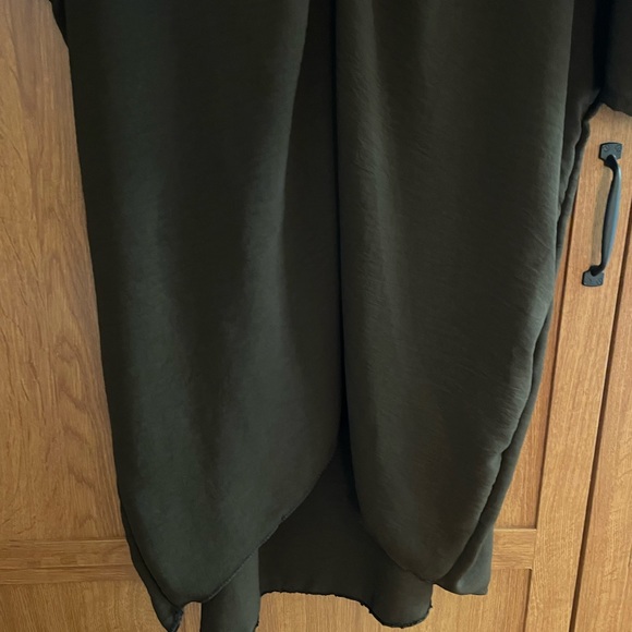 Italy Moda V Neck OS Dress from France Cocoa Brown NWT - Picture 8 of 8